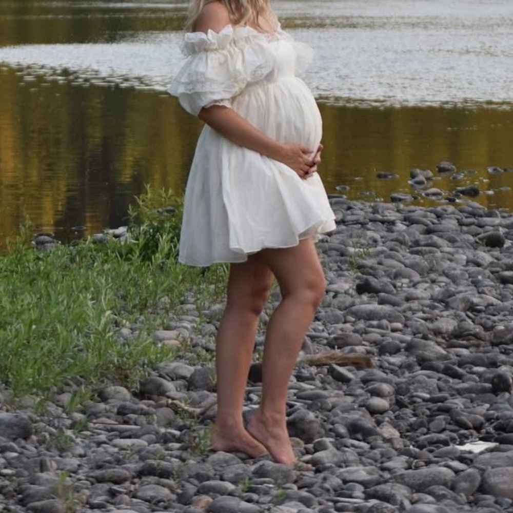 Selkie ivory sugarfrill puff dress - Picture 2 of 3